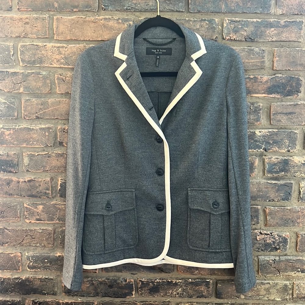 Rag & Bone wool knit blazer